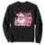 Christmas Couple Matching Sweatshirt Pink Santa Claus Ho Ho Ho TS10 Black Print Your Wear