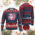 Christmas Couple Matching Knit Sweatshirt Pink Santa Claus Ho Ho Ho - Print Your Wear