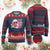 Christmas Couple Matching Knit Sweatshirt Pink Mrs Claus Ho Ho Ho - Print Your Wear