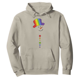 LGBTQ Christmas Hoodie Rainbow Gay Pride Holiday Snowman TS10 Sand Print Your Wear