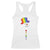 LGBTQ Christmas Racerback Tank Top Rainbow Gay Pride Holiday Snowman TS10 White Print Your Wear