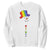 LGBTQ Christmas Sweatshirt Rainbow Gay Pride Holiday Snowman TS10 White Print Your Wear