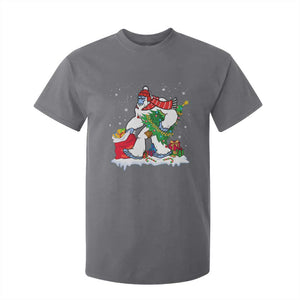 Funny Bigfoot Christmas T Shirt For Kid Believe Winter Yeti Santa Hat Sasquatch Loves Xmas Tree Lights TS10 Charcoal Print Your Wear