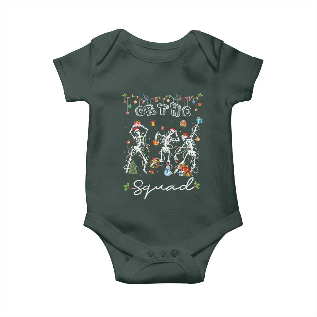 Ortho Nurse Doctor Christmas Baby Onesie Skeletons Orthopedics Nurse Rn Crew TS10 Print Your Wear