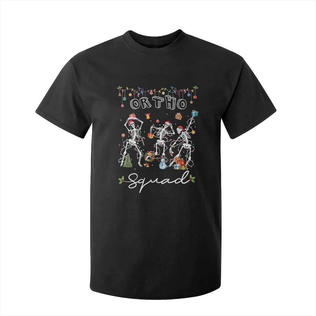 Ortho Nurse Doctor Christmas T Shirt For Kid Skeletons Orthopedics Nurse Rn Crew TS10 Black Print Your Wear