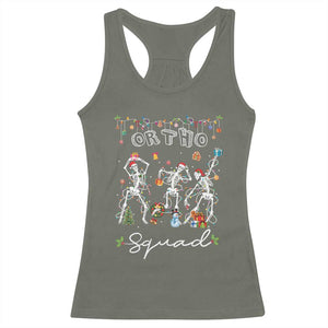 Ortho Nurse Doctor Christmas Racerback Tank Top Skeletons Orthopedics Nurse Rn Crew TS10 Military Green Print Your Wear