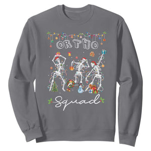 Ortho Nurse Doctor Christmas Sweatshirt Skeletons Orthopedics Nurse Rn Crew TS10 Charcoal Print Your Wear
