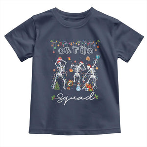 Ortho Nurse Doctor Christmas Toddler T Shirt Skeletons Orthopedics Nurse Rn Crew TS10 Navy Print Your Wear