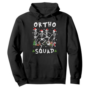 Funny Christmas Ortho Nurse Hoodie Xmas Dancing Skeleton Orthopedics PICU Icu Nurse Rn Crew TS10 Black Print Your Wear