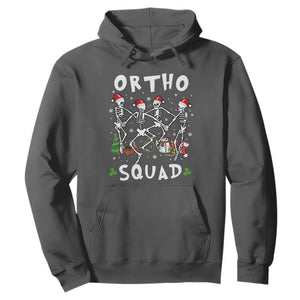 Funny Christmas Ortho Nurse Hoodie Xmas Dancing Skeleton Orthopedics PICU Icu Nurse Rn Crew TS10 Dark Heather Print Your Wear