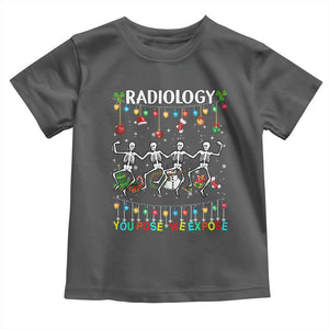 Christmas Radiologic Technologist Toddler T Shirt Radiology You Pose We Expose Dancing Skeletons Dance Xray Rad Tech TS10 Dark Heather Print Your Wear