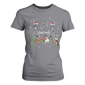 Funny Christmas Nurse T Shirt For Women Ortho Squad Dancing Skeleton Orthopedics PICU Icu Nurse Rn Crew TS10 Charcoal Print Your Wear