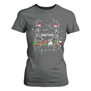 Funny Christmas Nurse T Shirt For Women Ortho Squad Dancing Skeleton Orthopedics PICU Icu Nurse Rn Crew TS10 Dark Heather Print Your Wear