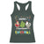 Christmas Chickens Racerback Tank Top Lover Gift Farm Gift Merry Chickmas TS10 Dark Forest Green Print Your Wear