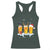 Funny Christmas Beer Racerback Tank Top Reindeer Santa Drinking Lovers TS10 Dark Forest Green Print Your Wear