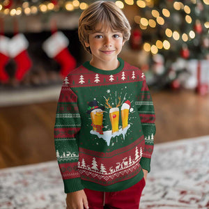 Funny Beer Ugly Christmas Sweater Reindeer Santa Drinking Lovers TS10 Christmas Print Your Wear