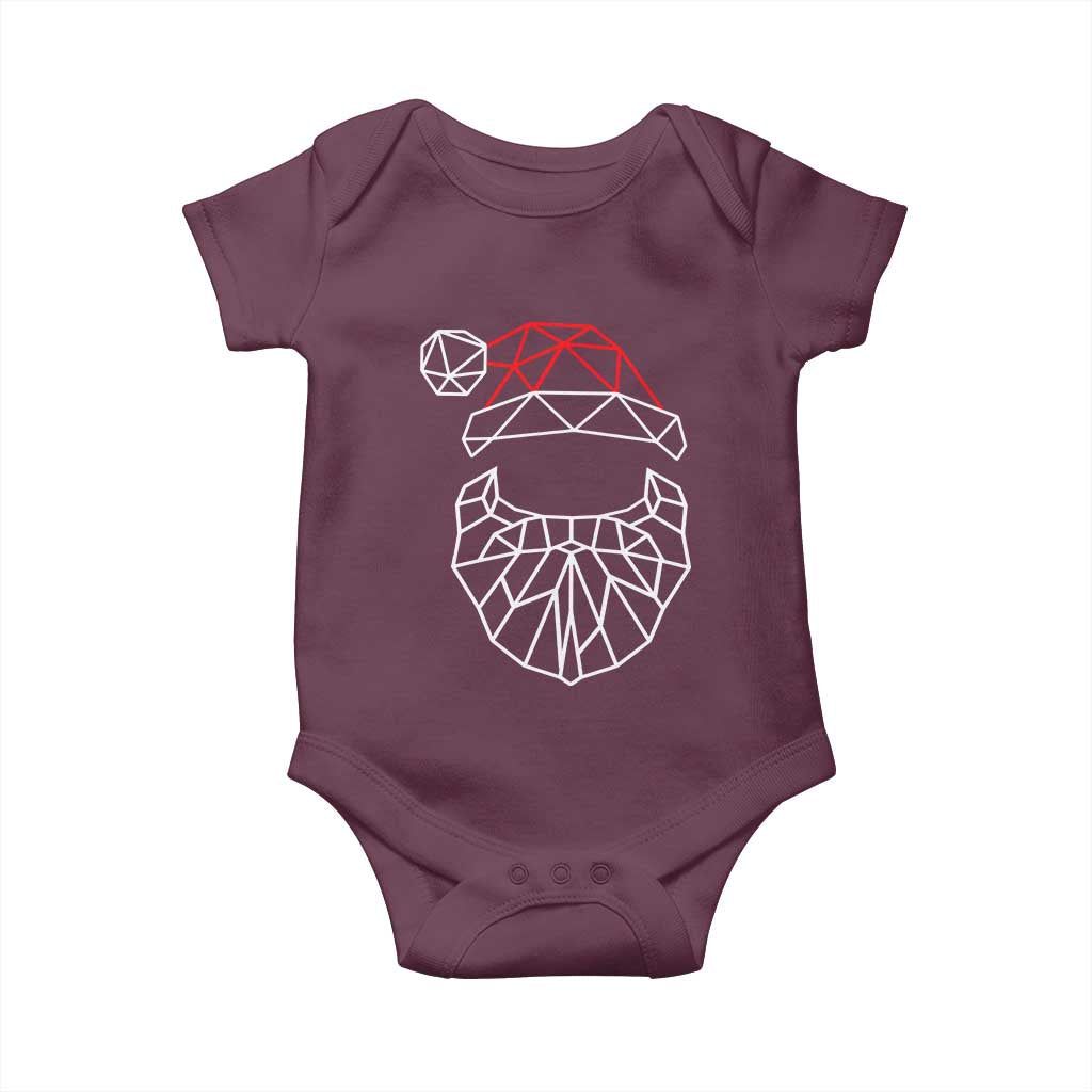 Santa Claus Christmas Baby Onesie Xmas Gift TS10 Maroon Print Your Wear
