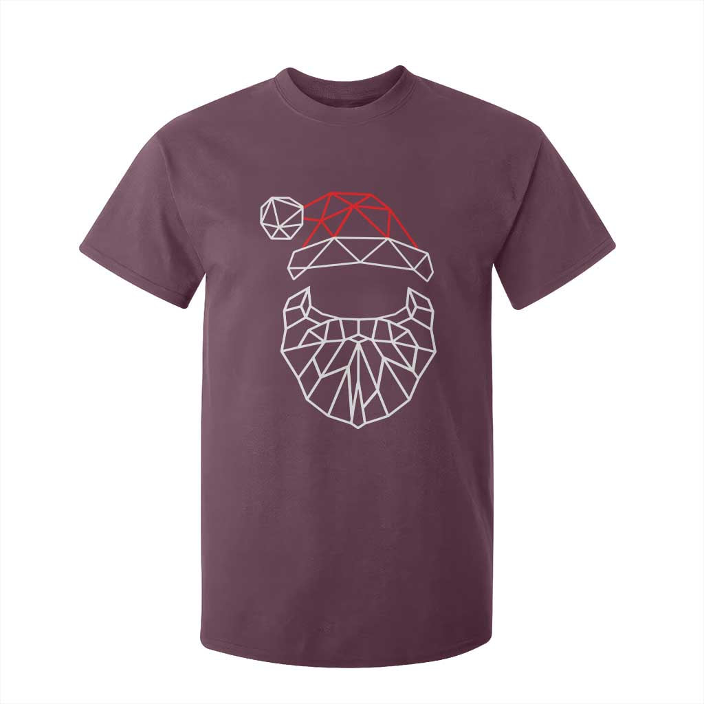 Santa Claus Christmas T Shirt For Kid Xmas Gift TS10 Maroon Print Your Wear