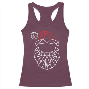 Santa Claus Christmas Racerback Tank Top Xmas Gift TS10 Maroon Print Your Wear