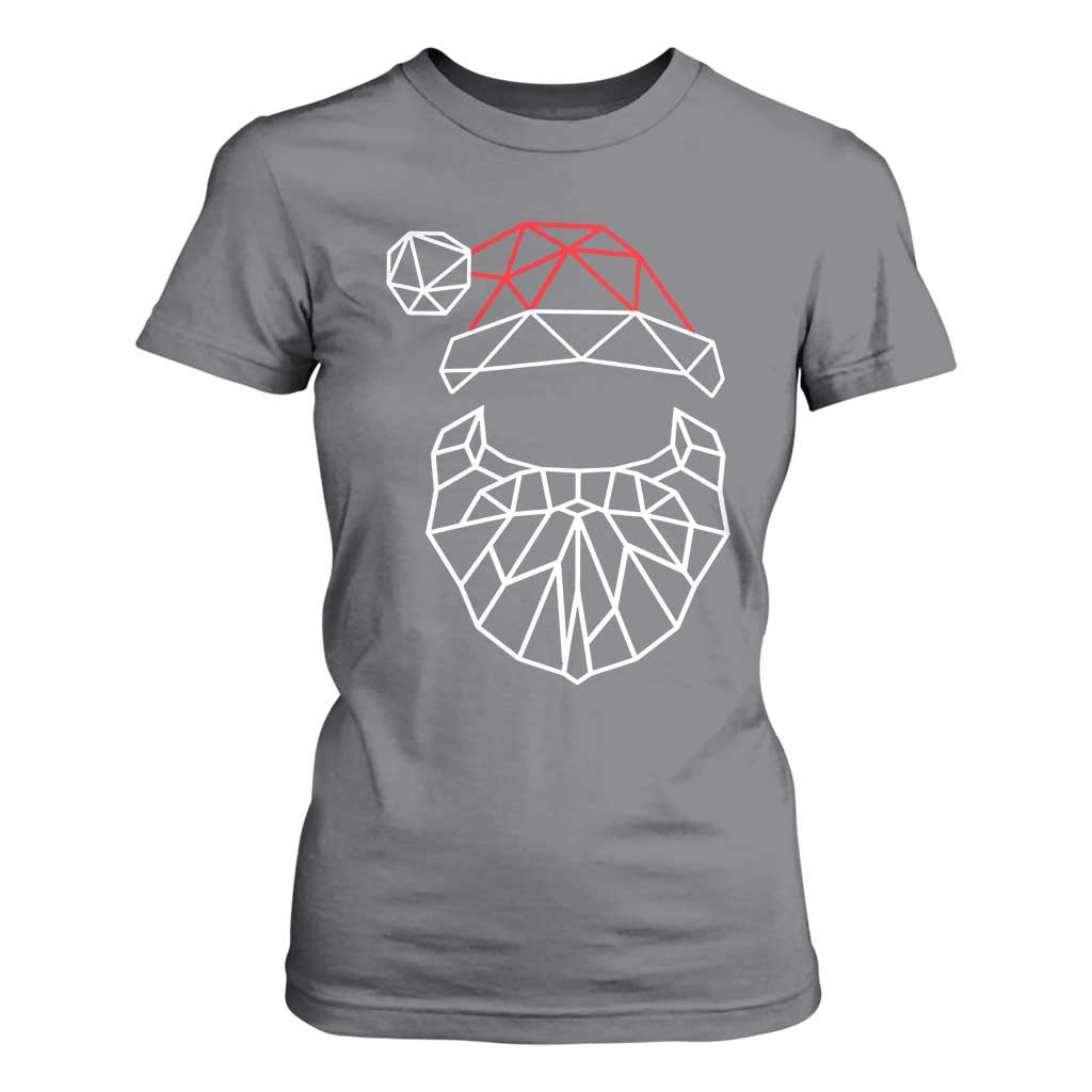 Santa Claus Christmas T Shirt For Women Xmas Gift TS10 Charcoal Print Your Wear