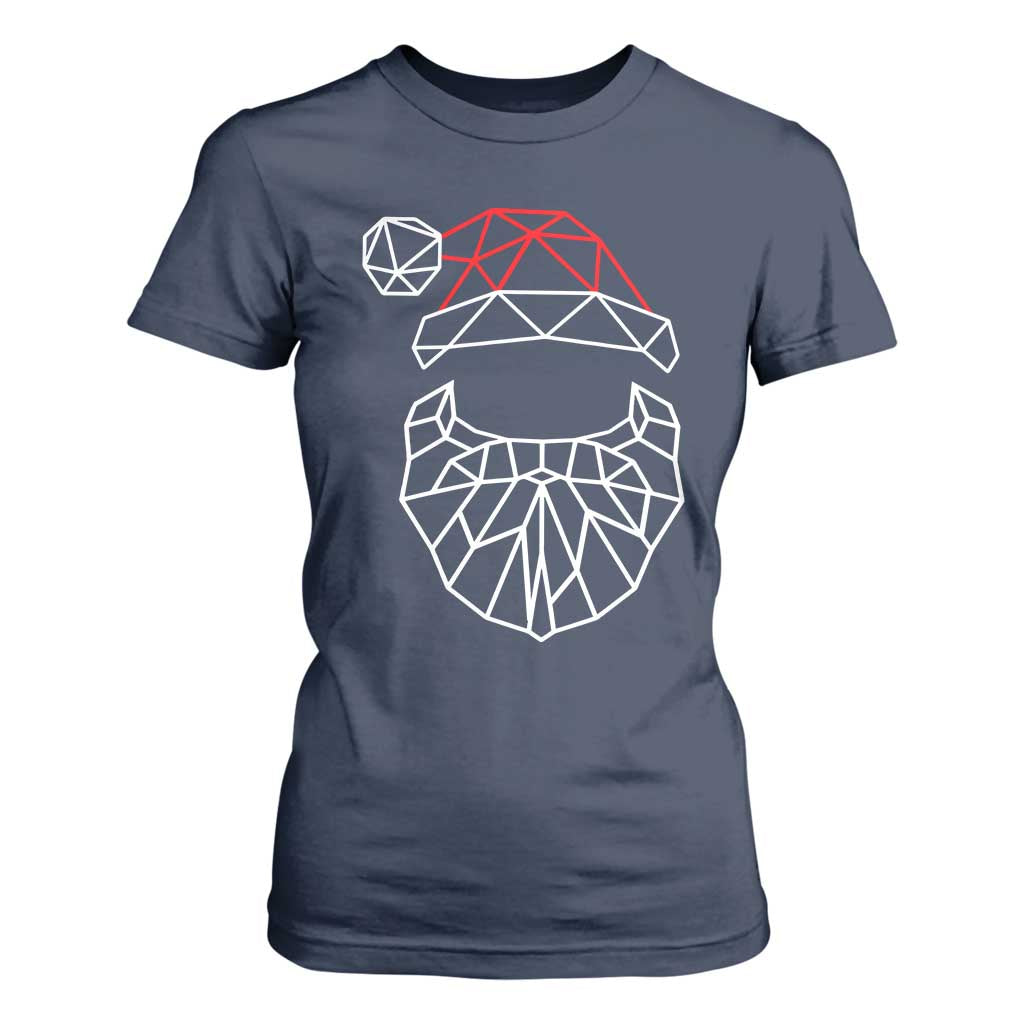 Santa Claus Christmas T Shirt For Women Xmas Gift TS10 Navy Print Your Wear