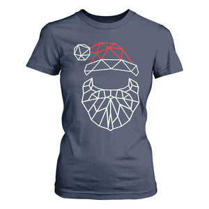 Santa Claus Christmas T Shirt For Women Xmas Gift TS10 Navy Print Your Wear