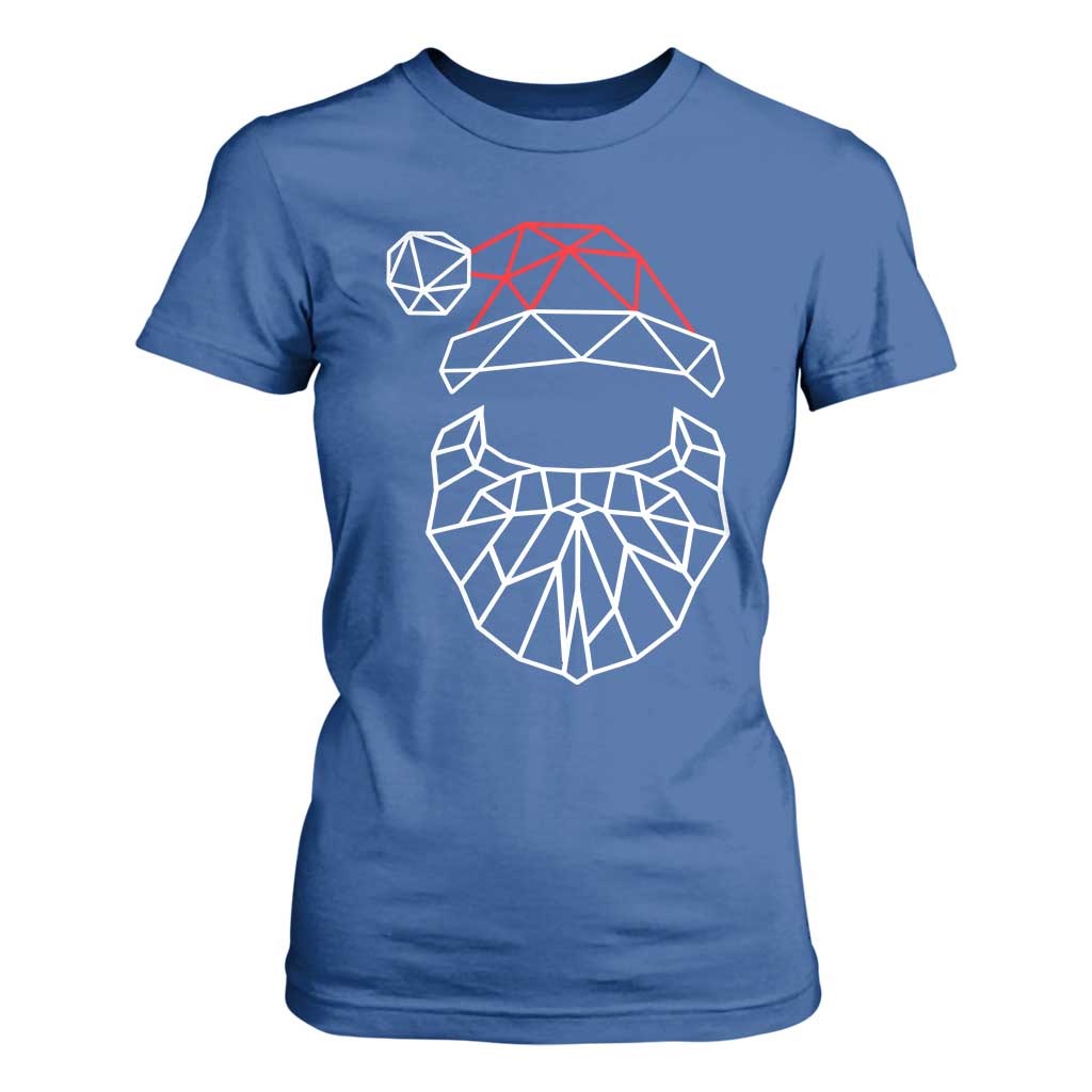 Santa Claus Christmas T Shirt For Women Xmas Gift TS10 Royal Blue Print Your Wear
