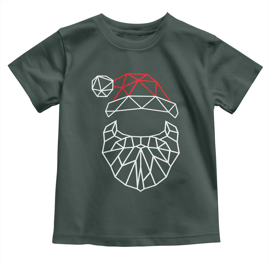 Santa Claus Christmas Toddler T Shirt Xmas Gift TS10 Dark Forest Green Print Your Wear