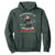 Cat Christmas Hoodie On The Naughty List And I Regret Nothing TS10 Dark Forest Green Print Your Wear