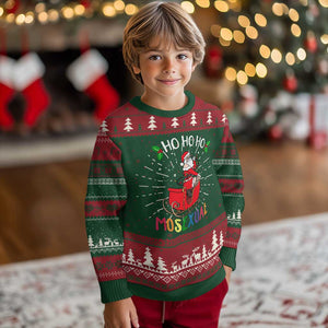 LGBTQ Christmas Knit Sweatshirt Ho Ho Ho Mosexual Slay Santa LGBT Rainbow Pun Gay Pride TS10 Christmas Print Your Wear