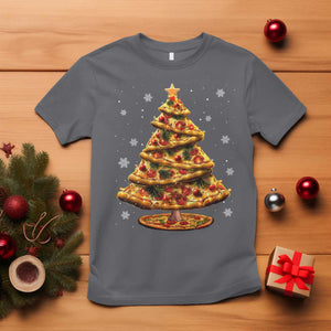 Pizza Christmas Tree T Shirt Xmas Gifts Kids TS10 Charcoal Print Your Wear