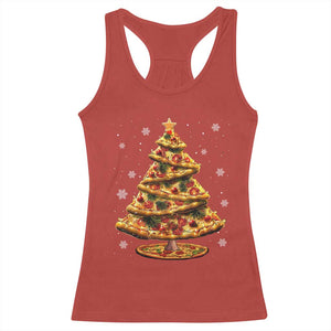 Pizza Christmas Tree Racerback Tank Top Xmas Gifts Kids TS10 Red Print Your Wear