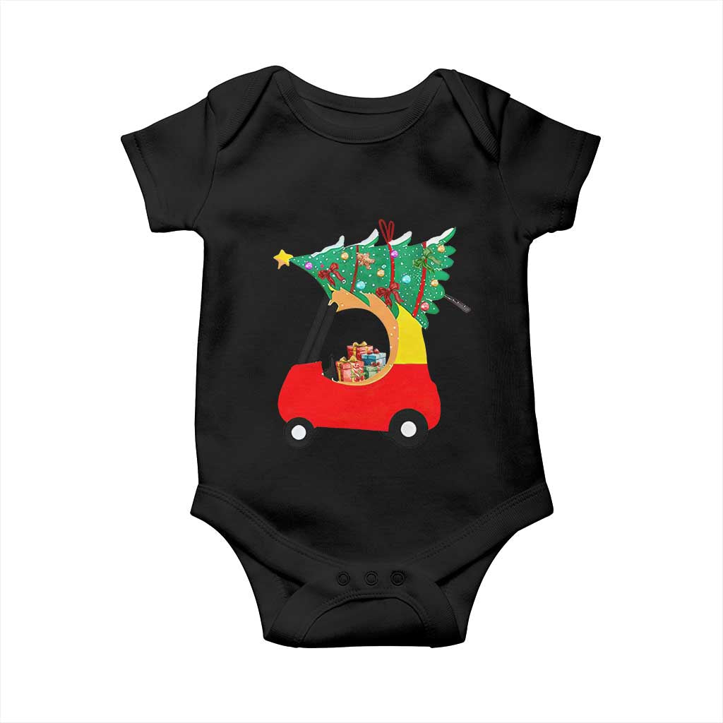 Christmas Kids Baby Onesie Red Car Tree Cute Xmas Toddler Boys TS10 Black Print Your Wear