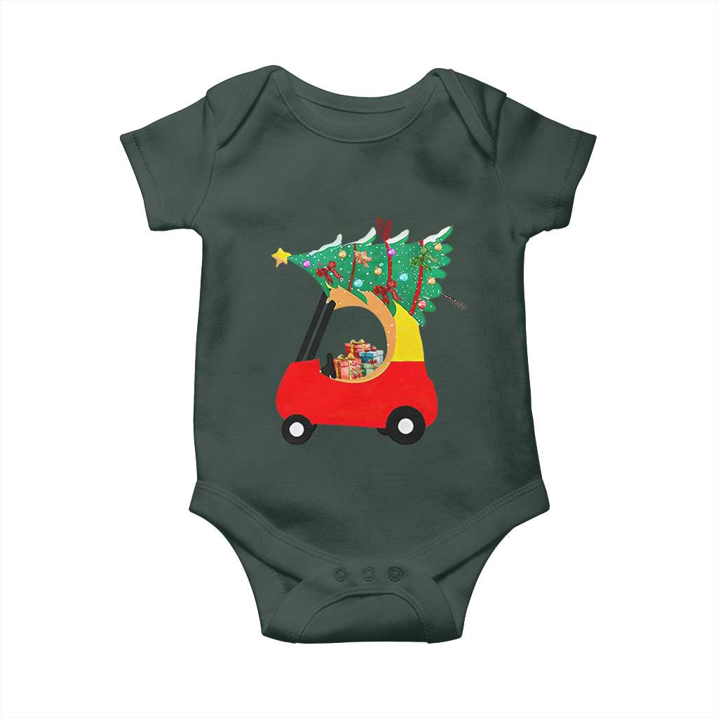 Christmas Kids Baby Onesie Red Car Tree Cute Xmas Toddler Boys TS10 Print Your Wear