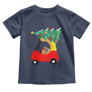 Christmas Kids Toddler T Shirt Red Car Tree Cute Xmas Toddler Boys TS10 Navy Print Your Wear