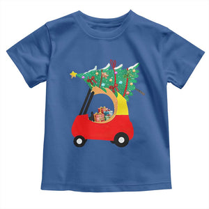 Christmas Kids Toddler T Shirt Red Car Tree Cute Xmas Toddler Boys TS10 Royal Blue Print Your Wear
