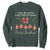 Christian Christmas Sweatshirt Merry Xmas Jesus The Reason Coquette Bow TS10 Dark Forest Green Print Your Wear