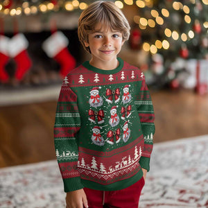 Coquette Ugly Christmas Sweater Girly Xmas Disco Snowman Bow TS10 Christmas Print Your Wear