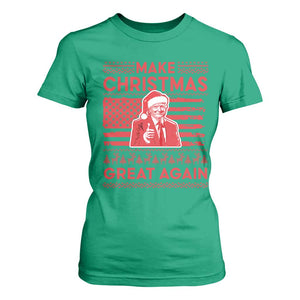 Christmas Trump T Shirt For Women Funny Xmas Santa Trump Make Christmas Great Again Ugly Sweater TS10 Irish Green Print Your Wear