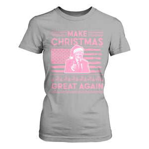 Christmas Trump Pink T Shirt For Women Funny Xmas Santa Trump Make Christmas Great Again Ugly Sweater TS10 Sport Gray Print Your Wear