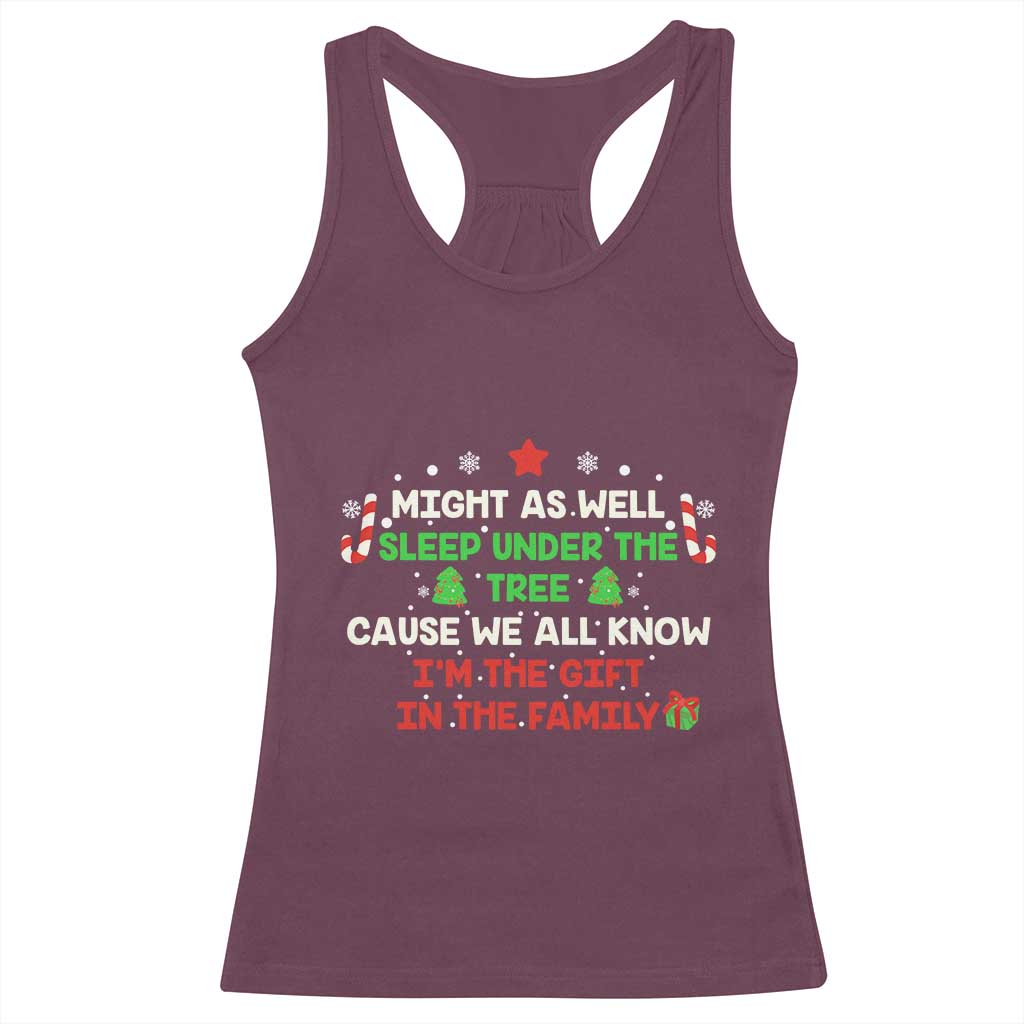 Funny Christmas Family Racerback Tank Top Kids Teens Christmas Pajamas Boys Girls Xmas Gift TS10 Maroon Print Your Wear