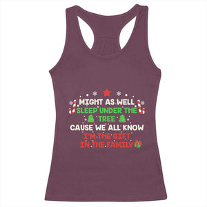 Funny Christmas Family Racerback Tank Top Kids Teens Christmas Pajamas Boys Girls Xmas Gift TS10 Maroon Print Your Wear