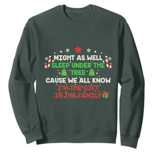 Funny Christmas Family Sweatshirt Kids Teens Christmas Pajamas Boys Girls Xmas Gift TS10 Dark Forest Green Print Your Wear