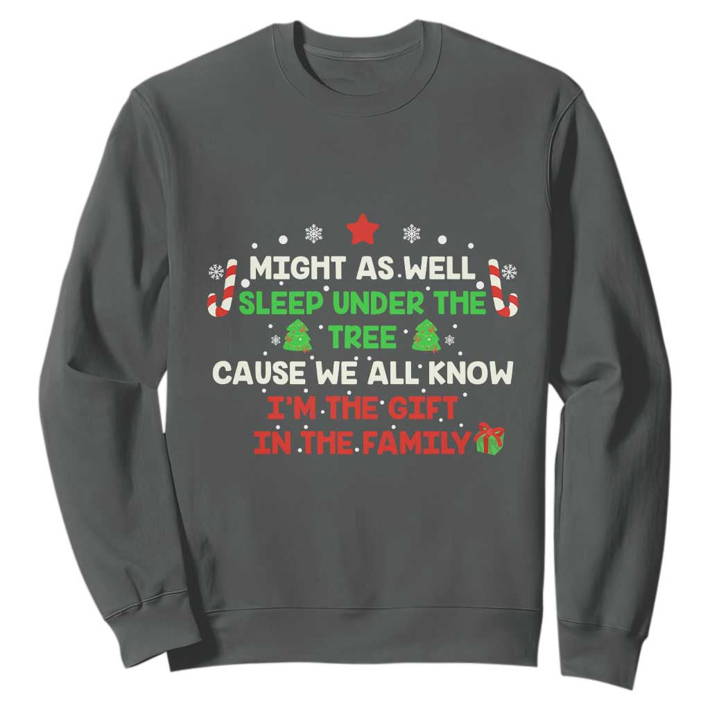 Funny Christmas Family Sweatshirt Kids Teens Christmas Pajamas Boys Girls Xmas Gift TS10 Dark Heather Print Your Wear