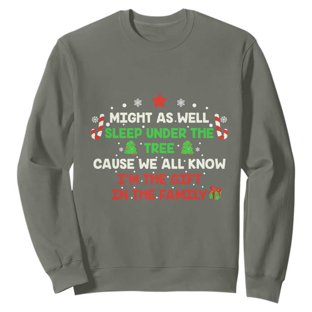 Funny Christmas Family Sweatshirt Kids Teens Christmas Pajamas Boys Girls Xmas Gift TS10 Military Green Print Your Wear
