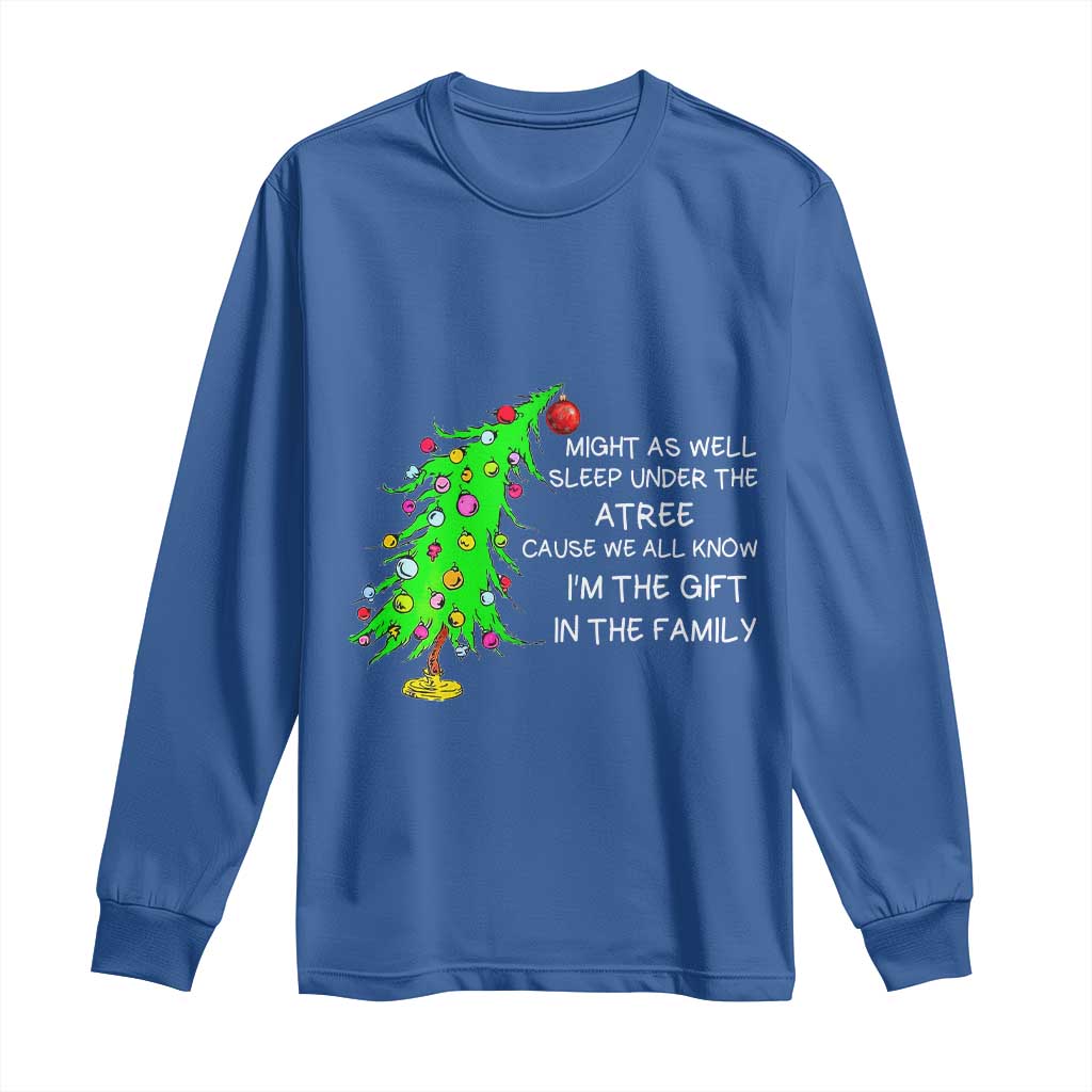 Funny Christmas Family Long Sleeve Shirt Kids Teens Christmas Pajamas Girls Boys Xmas Gift TS10 Royal Blue Print Your Wear