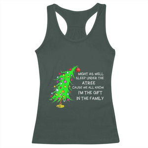 Funny Christmas Family Racerback Tank Top Kids Teens Christmas Pajamas Girls Boys Xmas Gift TS10 Dark Forest Green Print Your Wear