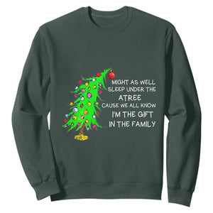 Funny Christmas Family Sweatshirt Kids Teens Christmas Pajamas Girls Boys Xmas Gift TS10 Dark Forest Green Print Your Wear