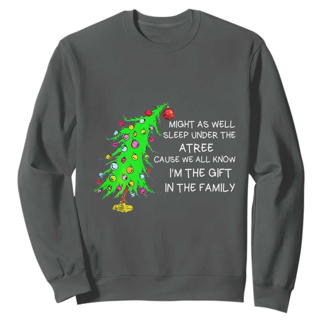 Funny Christmas Family Sweatshirt Kids Teens Christmas Pajamas Girls Boys Xmas Gift TS10 Dark Heather Print Your Wear