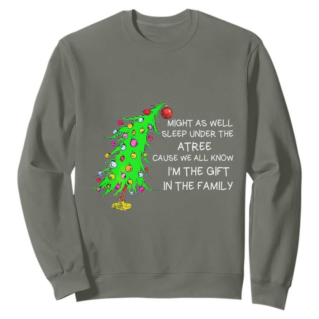 Funny Christmas Family Sweatshirt Kids Teens Christmas Pajamas Girls Boys Xmas Gift TS10 Military Green Print Your Wear